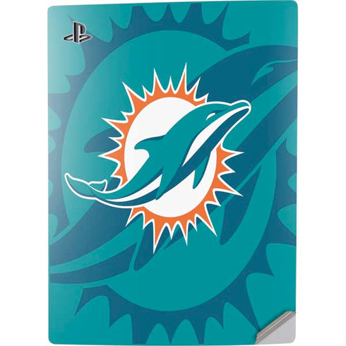 NFL Miami Dolphins Double Vision PS5 Digital Edition Console Skin