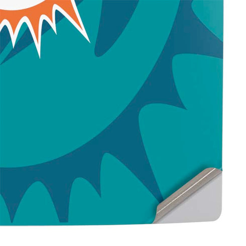 NFL Miami Dolphins Double Vision PS5 Slim Digital Edition Console Skin