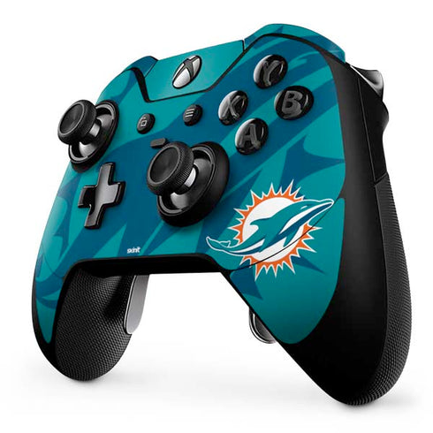 NFL Miami Dolphins Double Vision Xbox One Elite Controller Skin