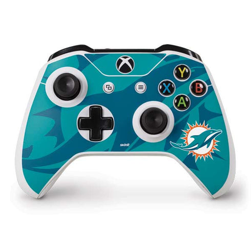 NFL Miami Dolphins Double Vision Xbox One S Controller Skin