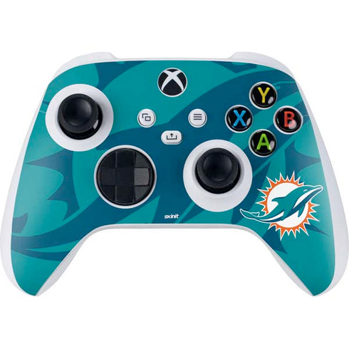 NFL Miami Dolphins Double Vision Xbox Series S Controller Skin
