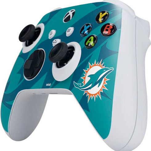 NFL Miami Dolphins Double Vision Xbox Series S Controller Skin