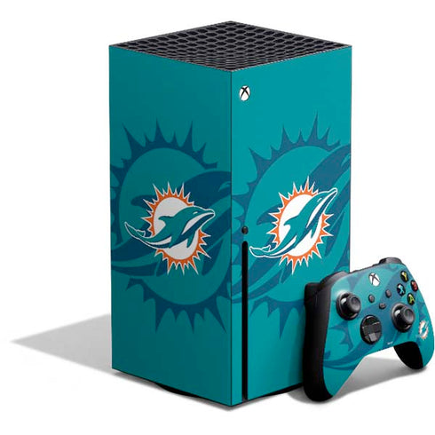 NFL Miami Dolphins Double Vision Xbox Series X Bundle Skin