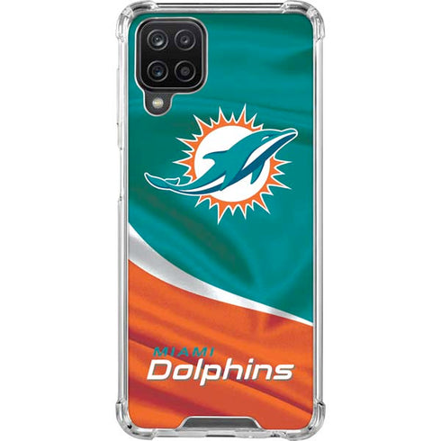 NFL Miami Dolphins Galaxy A12 Clear Case