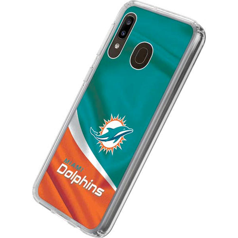 NFL Miami Dolphins Galaxy A20 Clear Case