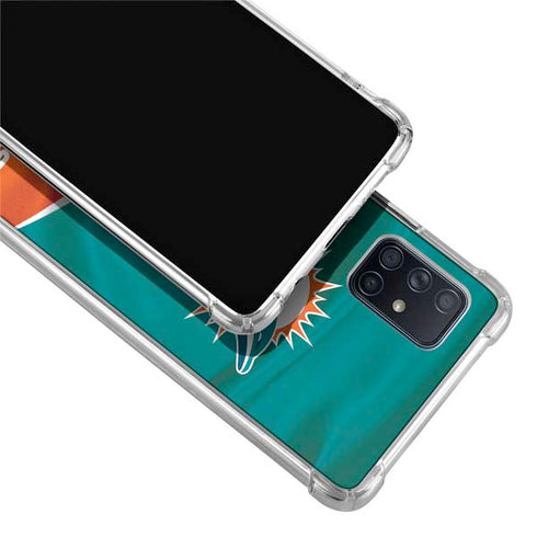 NFL Miami Dolphins Galaxy A51 5G Clear Case