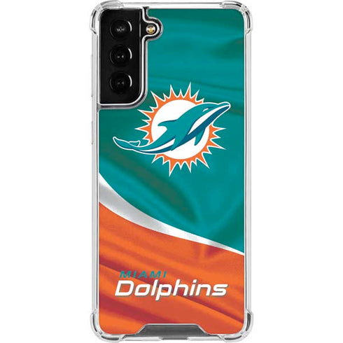 NFL Miami Dolphins Galaxy S21 FE Clear Case