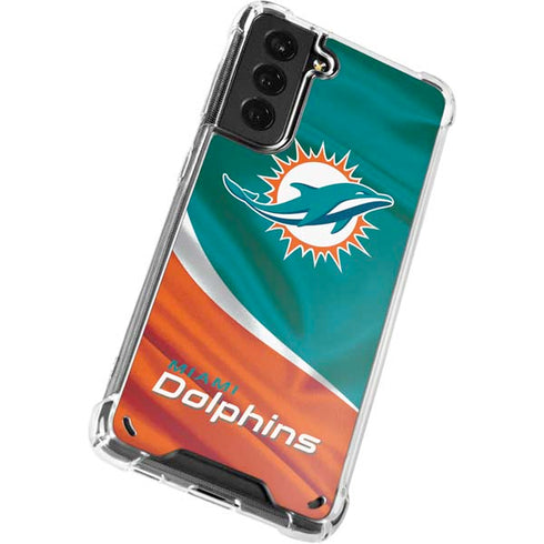 NFL Miami Dolphins Galaxy S21 Plus 5G Clear Case