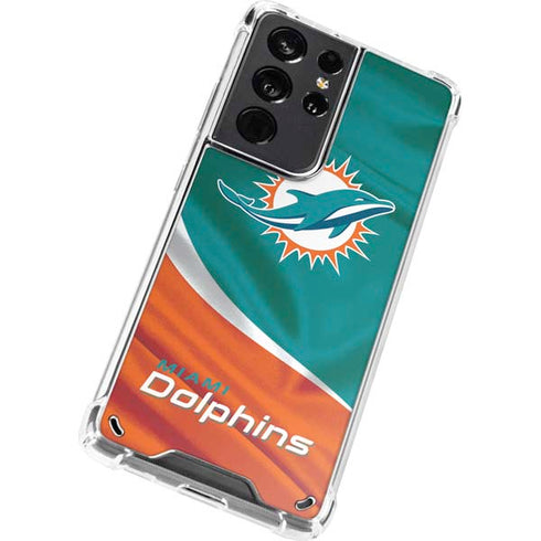 NFL Miami Dolphins Galaxy S21 Ultra 5G Clear Case