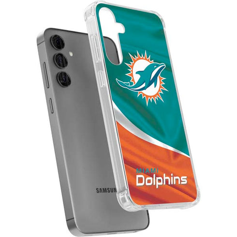NFL Miami Dolphins Galaxy S24 Plus Clear Case