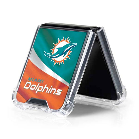 NFL Miami Dolphins Galaxy Z Flip5 5G Clear Case