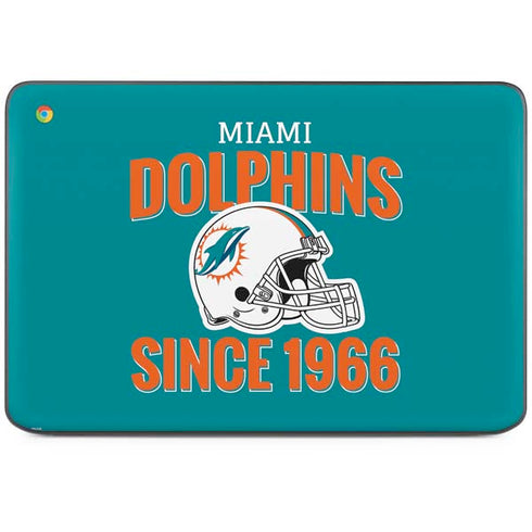 NFL Miami Dolphins Helmet HP Chromebook Skin