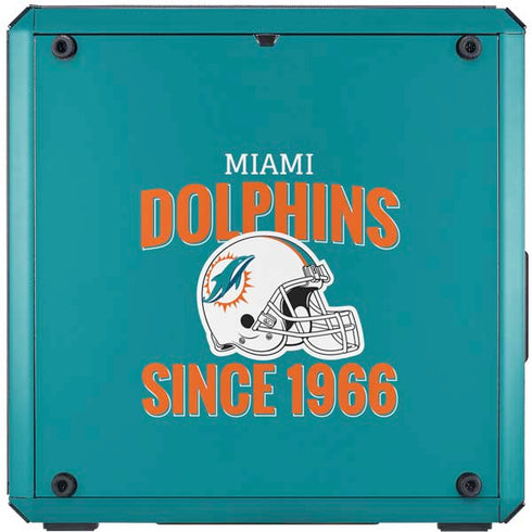NFL Miami Dolphins Helmet Cooler Master MasterBox Q300L Mini Tower Skin