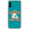 NFL Miami Dolphins Helmet Galaxy A10e Clear Case