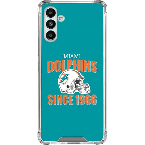 NFL Miami Dolphins Helmet Galaxy A13 5G Clear Case