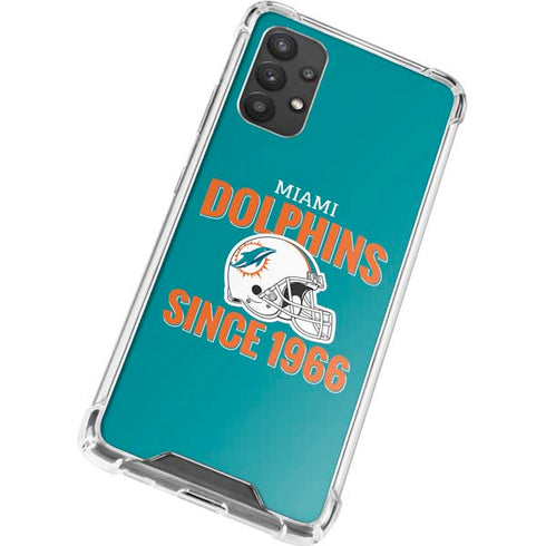NFL Miami Dolphins Helmet Galaxy A32 5G Clear Case