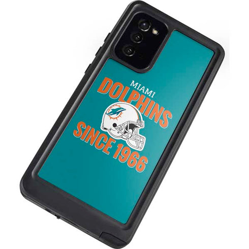 NFL Miami Dolphins Helmet Galaxy Note20 5G Waterproof Case