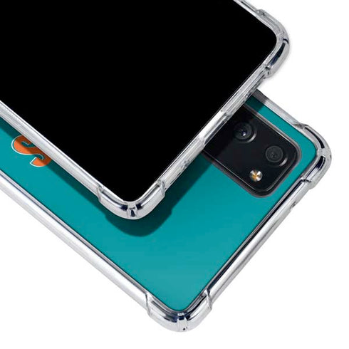 NFL Miami Dolphins Helmet Galaxy S20 FE Clear Case