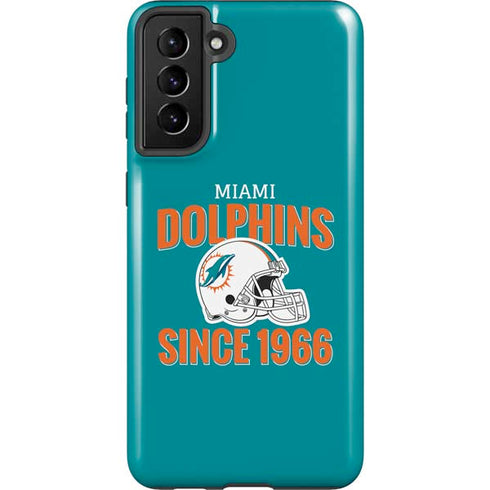 NFL Miami Dolphins Helmet Galaxy S21 Plus 5G Pro Case