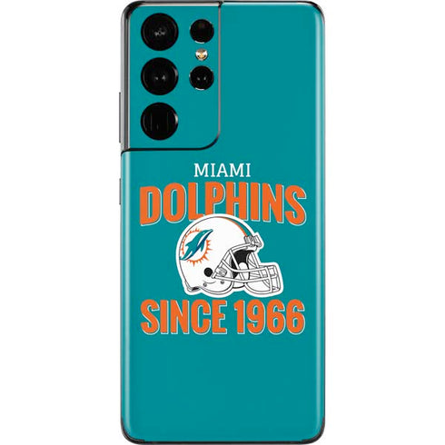 NFL Miami Dolphins Helmet Galaxy S21 Ultra 5G Skin