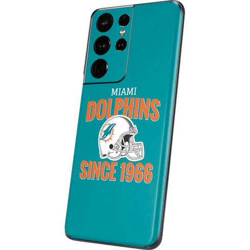 NFL Miami Dolphins Helmet Galaxy S21 Ultra 5G Skin