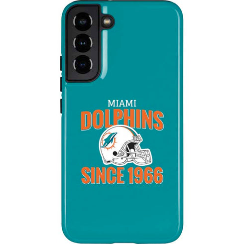 NFL Miami Dolphins Helmet Galaxy S22 Plus Pro Case