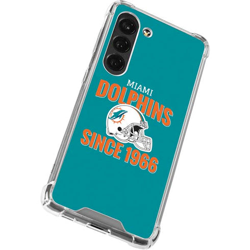NFL Miami Dolphins Helmet Galaxy S23 Clear Case