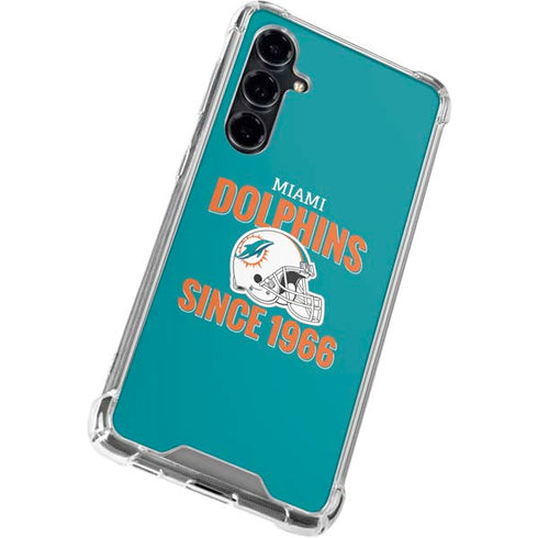 NFL Miami Dolphins Helmet Galaxy S23 FE Clear Case