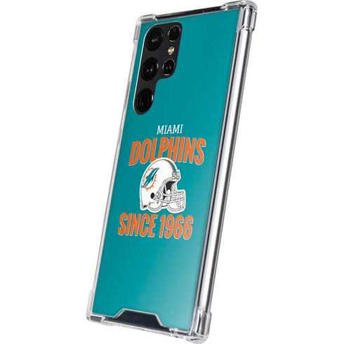 NFL Miami Dolphins Helmet Galaxy S24 Ultra Clear Case