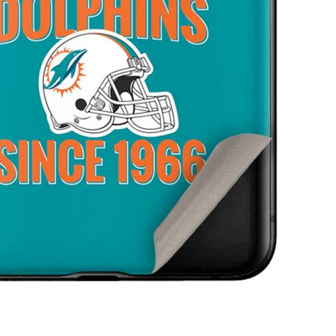 NFL Miami Dolphins Helmet Galaxy Z Flip Skin