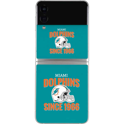 NFL Miami Dolphins Helmet Galaxy Z Flip3 5G Skin