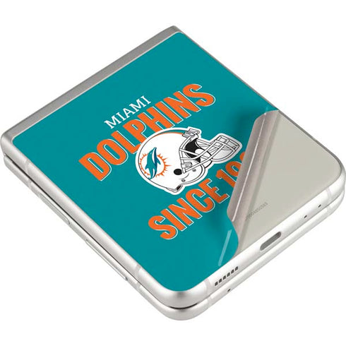 NFL Miami Dolphins Helmet Galaxy Z Flip3 5G Skin