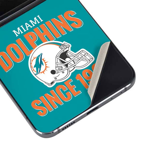 NFL Miami Dolphins Helmet Galaxy Z Flip5 5G Skin