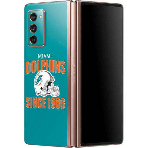 NFL Miami Dolphins Helmet Galaxy Z Fold2 5G Skin