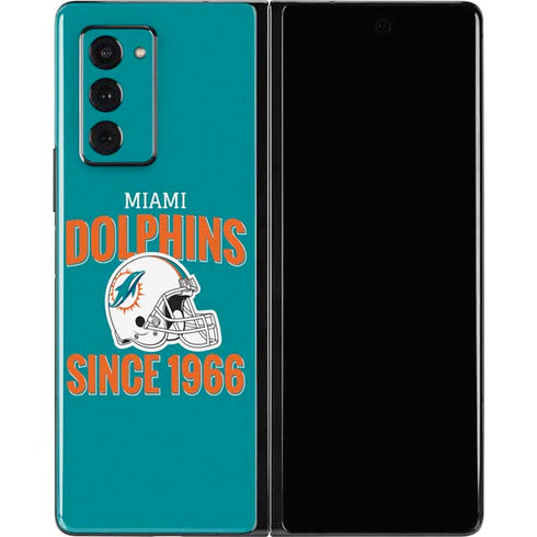 NFL Miami Dolphins Helmet Galaxy Z Fold2 5G Skin