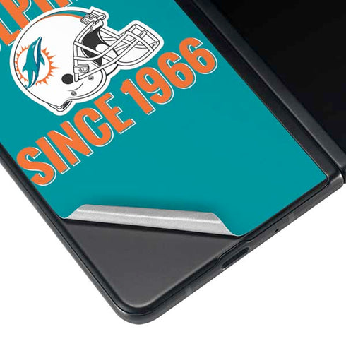 NFL Miami Dolphins Helmet Galaxy Z Fold3 5G Skin