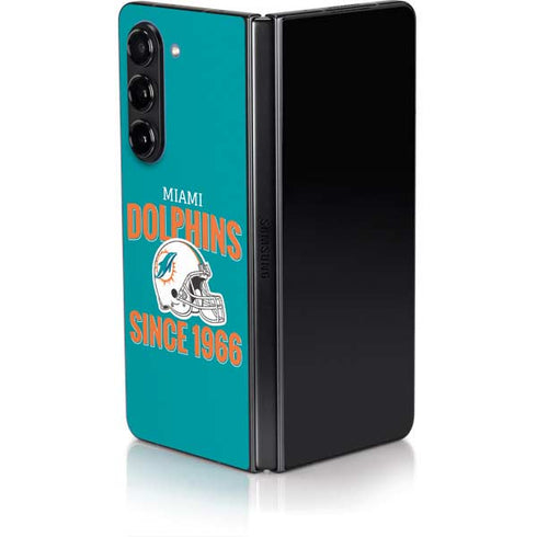 NFL Miami Dolphins Helmet Galaxy Z Fold5 5G Skin