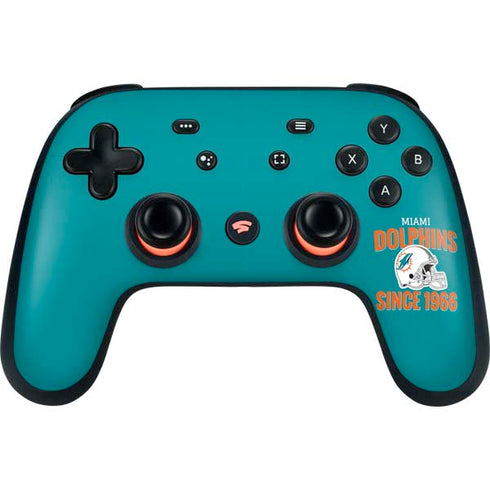 NFL Miami Dolphins Helmet Google Stadia Controller Skin