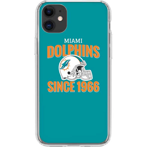 NFL Miami Dolphins Helmet iPhone 11 Clear Case