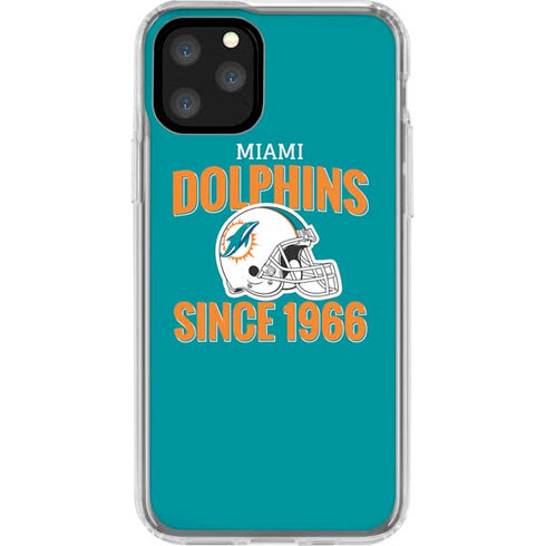NFL Miami Dolphins Helmet iPhone 11 Pro Clear Case