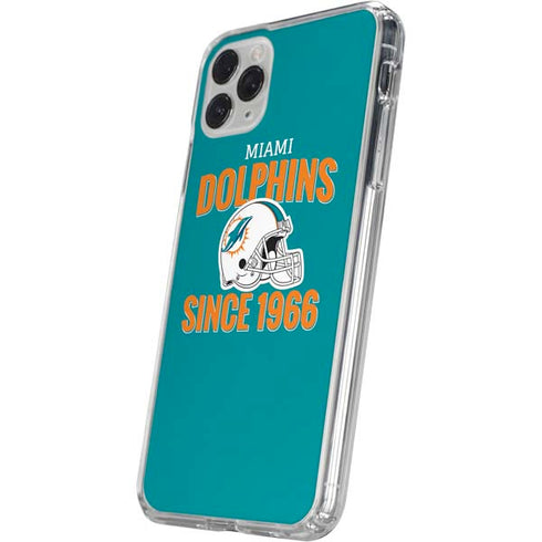 NFL Miami Dolphins Helmet iPhone 11 Pro Clear Case