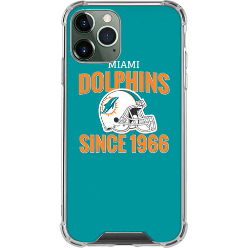 NFL Miami Dolphins Helmet iPhone 12 Pro Clear Case