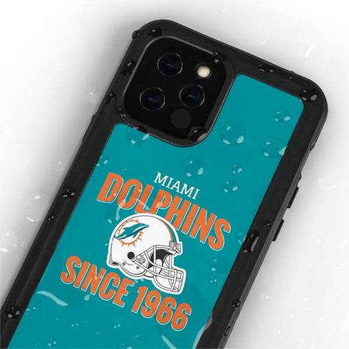 NFL Miami Dolphins Helmet iPhone 12 Pro Waterproof Case