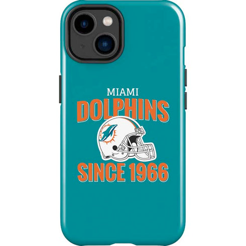 NFL Miami Dolphins Helmet iPhone 15 Plus Impact Case