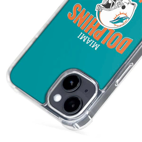 NFL Miami Dolphins Helmet iPhone 15 Plus MagSafe Case