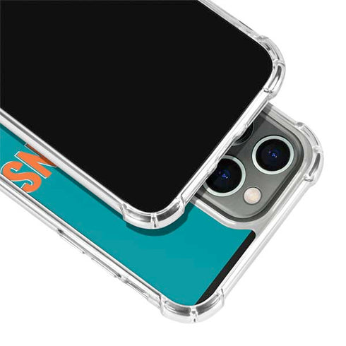 NFL Miami Dolphins Helmet iPhone 14 Pro Clear Case