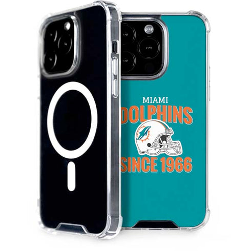 NFL Miami Dolphins Helmet iPhone 14 Pro MagSafe Case
