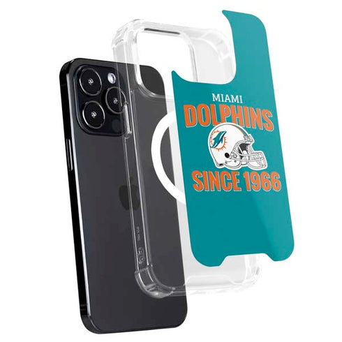 NFL Miami Dolphins Helmet iPhone 14 Pro MagSafe Case