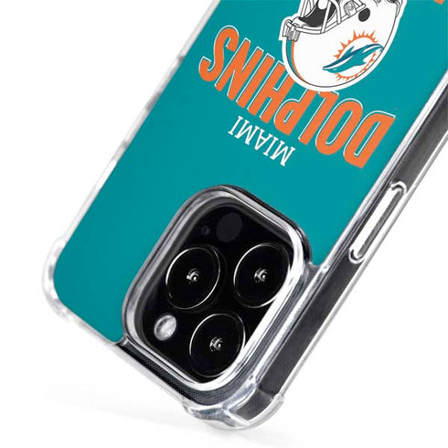 NFL Miami Dolphins Helmet iPhone 15 Pro MagSafe Case