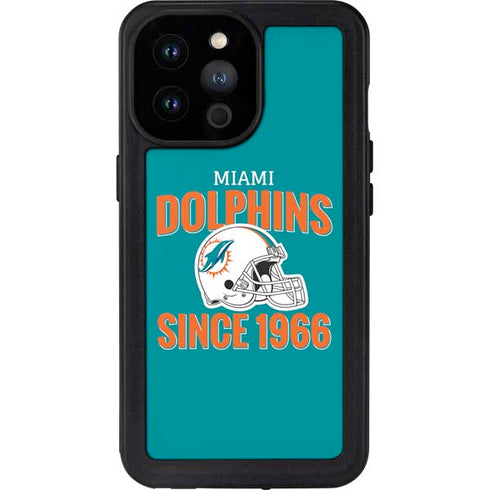 NFL Miami Dolphins Helmet iPhone 14 Pro Max Waterproof Case